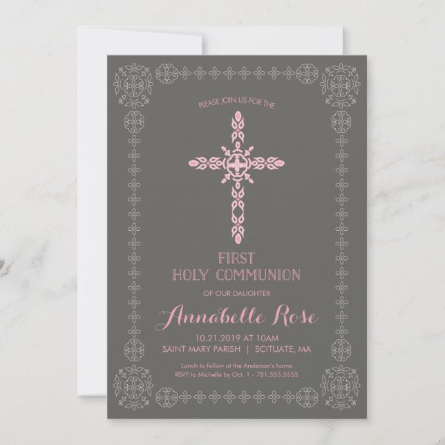 Invitation des filles de la première sainte commun (Devant)