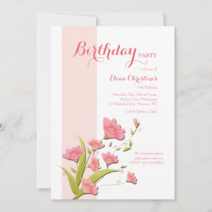 Invitation des fleurs d'Alstroemeria