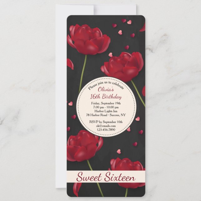 Invitation des fleurs d'amour (Devant)