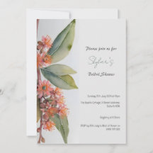 Invitation des fleurs de noix australiennes