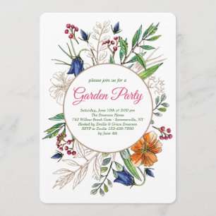 Invitation des fleurs de terrain