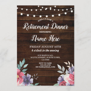 Invitation des Fleurs roses de bois retraitées