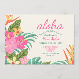 Invitation des fleurs tropicales