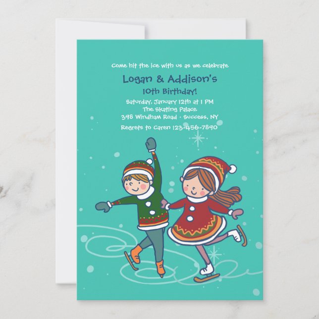 Invitation des frères et soeurs du patin à glace (Devant)