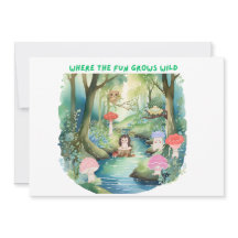 Invitation Des Gens De Champignons Cute