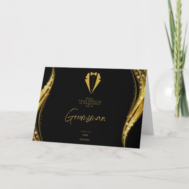 Invitation des Groomsmen (Devant)