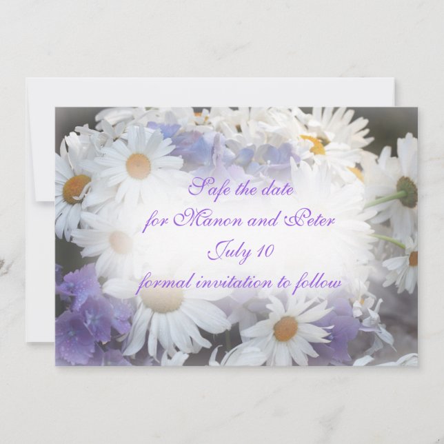 Invitation des marguerites d'été (Devant)