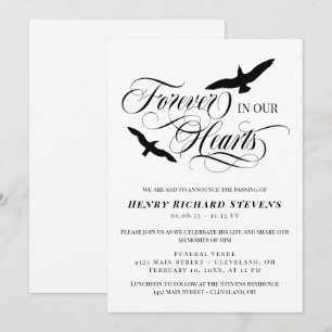 Invitation Des Oiseaux Qui S'Envolent Pour Toujours Dans Nos 