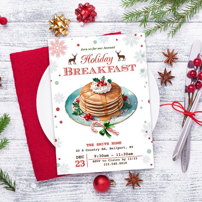 Invitation des Pancakes de vacances (Créateur téléchargé)