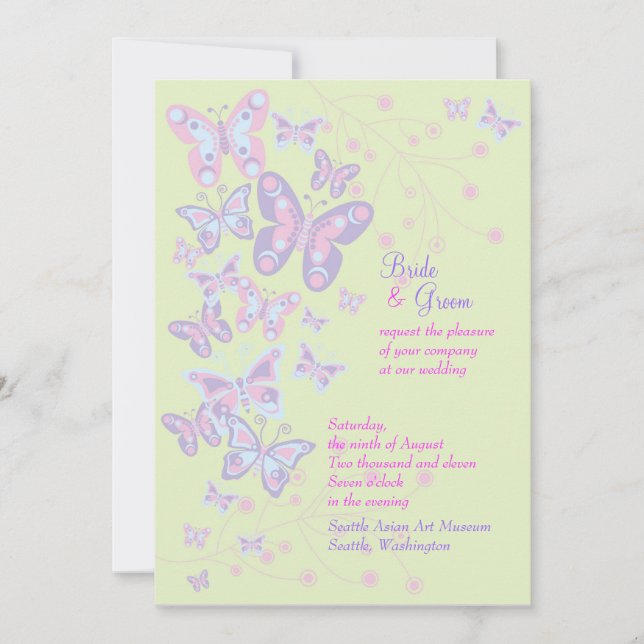 Invitation des papillons (printemps) (Devant)