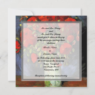 Invitation des parents des mariés, van Gogh