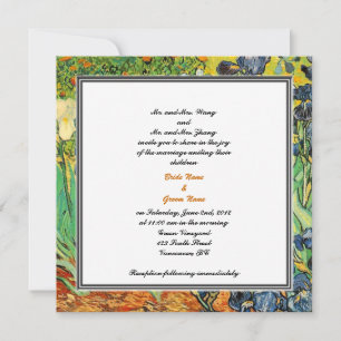 Invitation des parents mariés et mariés, mariage