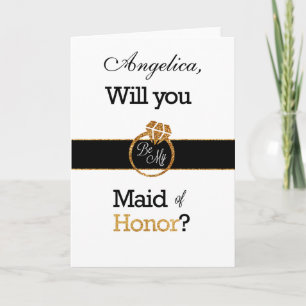 Invitation Des parties scintillantes vous serez ma domestique