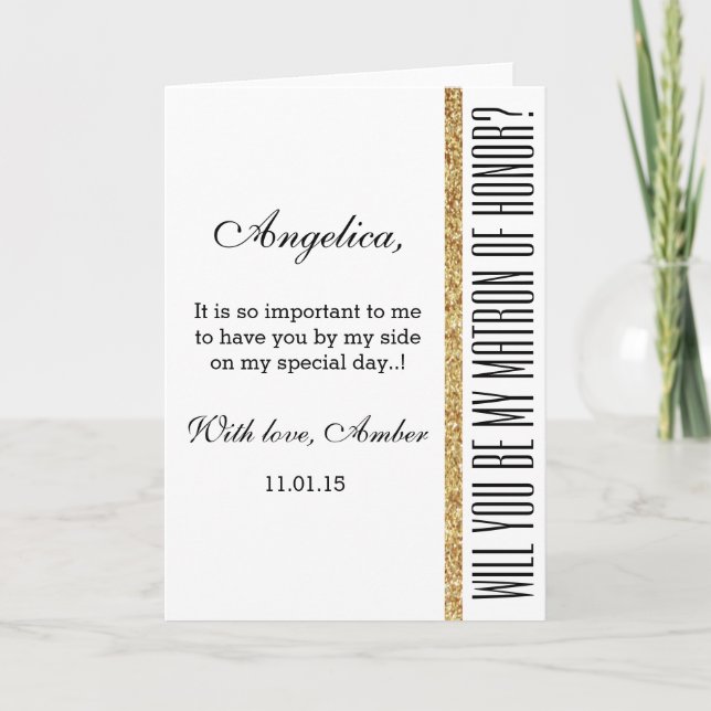 Invitation Des parties scintillantes vous serez mon (Devant)