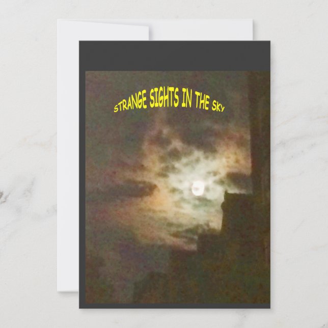 Invitation Des points de vue étranges dans le ciel (Devant)