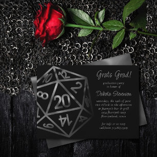 Invitation Dés RPG   Imaginaire Tabletop Retro PnP Gamer Part