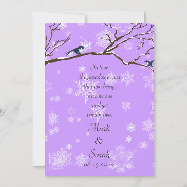 Invitation des Snowbirds 2 Lavander (Devant)