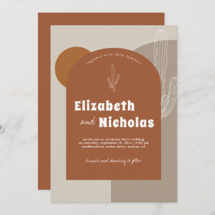 Invitation Désert de Boho minimal moderne Terra Costa