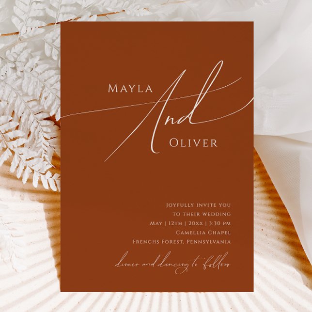 Invitation Désert de Whimsical | Mariage Décontracté en terre (Créateur téléchargé)