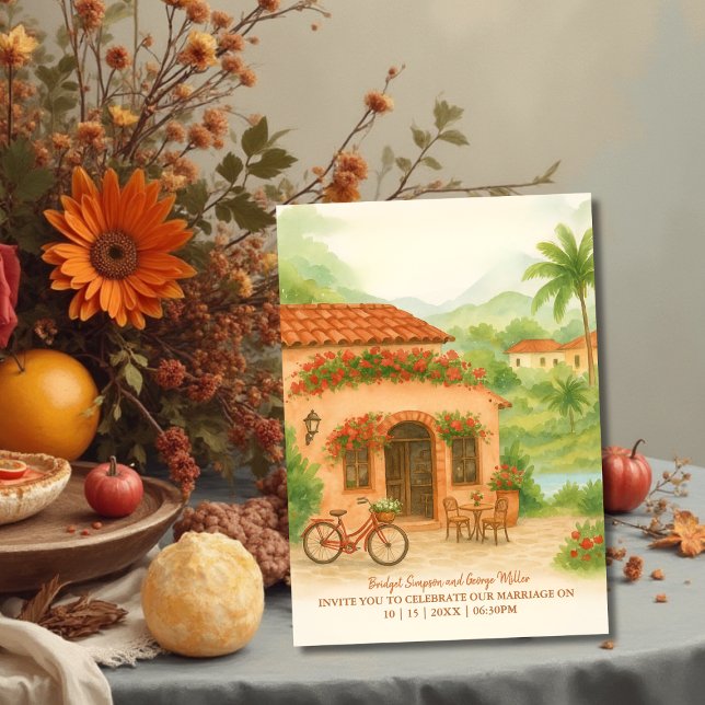 Invitation Desert Sud-Ouest doré coucher de soleil Destinatio (Créateur téléchargé)