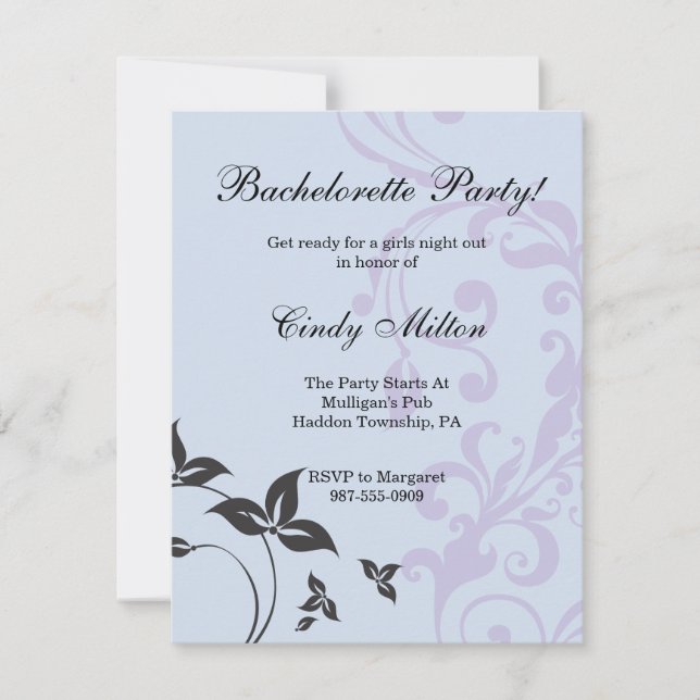 Invitation Design classique de la nature (Devant)