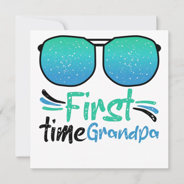 Invitation Design cool et génial pour la première fois grand- (Devant)