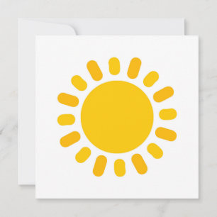 Invitation Design d'illustration solaire