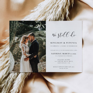 Invitation Design élégant Nous faisons toujours Vow photo de 