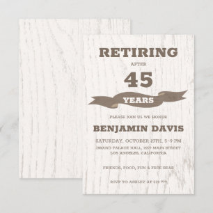 Invitation Design en bois