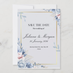 Invitation Design moderne et chic pour un mariage parfait