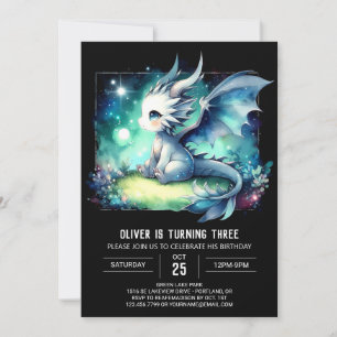 Invitation Design Whimsy Dragon Anniversaire