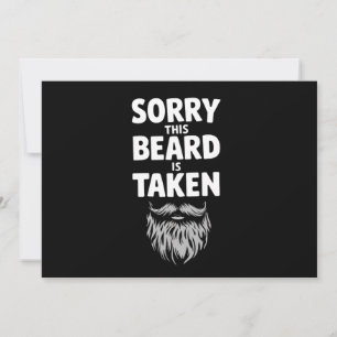 Invitation Désolé cette barbe est prise Couples de la Saint-V
