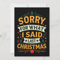 Désolé Pour Ce Que J'Ai Dit Dernier Humour De Noël