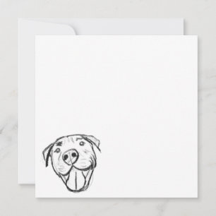 Invitation dessin de bulle simple amoureux de les chiens noir