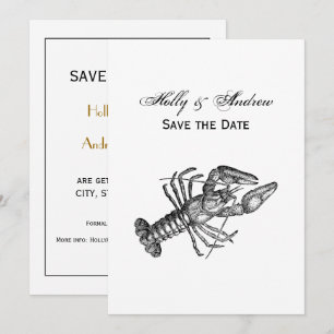 Invitation Dessin Homard Vintage #1