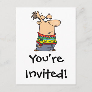 Invitation dessin moche du pull de Noël