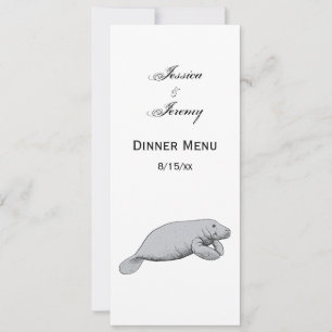 Invitation Dessin vintage Manate