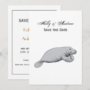 Invitation Dessin vintage Manate