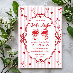 Invitation dessinée à la main pour une soirée entr