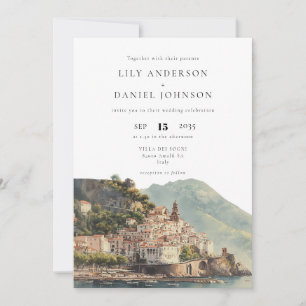 Invitation Destination de mariage italien Amalfi Tout compris
