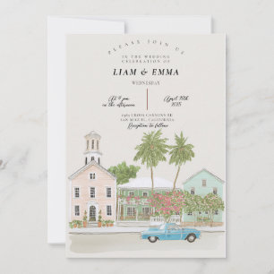 Invitation Destination de mariage KEY WEST Floride Keys 