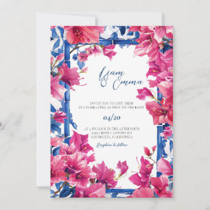 Invitation Destination de mariage méditerranéen grec