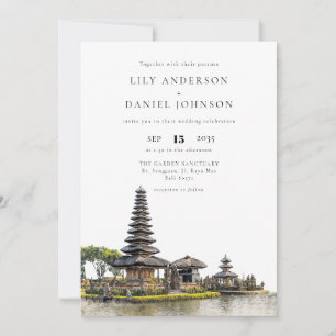 Invitation Destination de mariage tout-en-un Temple de Bali