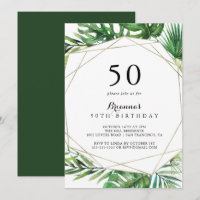 Destination géométrique Tropical 50th Birthday Par
