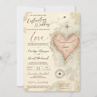 Invitation Destination : Mariage Amour