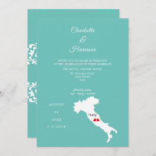 Invitation Destination Mariage Italie Europe
