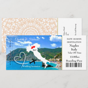 Invitation Destination Mariage Italie Europe