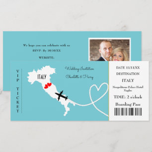 Invitation Destination Mariage Italie Europe
