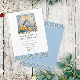 Invitation Destination Mariage Santorin Grèce île grecque