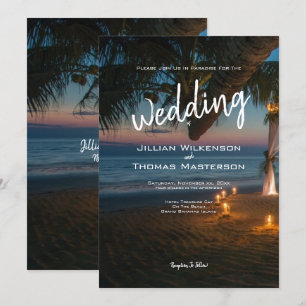 Invitation Destination Paradise - Mariage